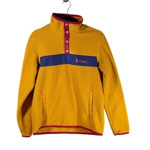 Cotopaxi Fleece Pullover Jacket Snap Neck Colorblock Pockets Size M
